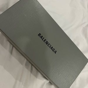 Balenciaga blue unisex slides